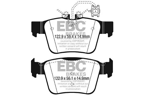 Bremsbelagsatz, Scheibenbremse EBC Brakes DP42315R