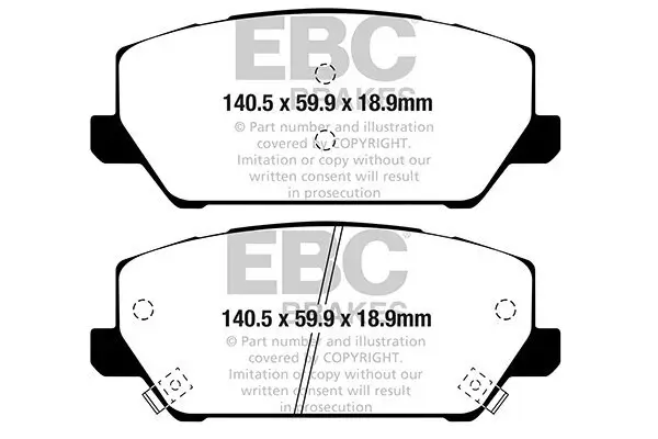 Bremsbelagsatz, Scheibenbremse EBC Brakes DP22343