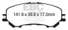 Bremsbelagsatz, Scheibenbremse Vorderachse EBC Brakes DP23032 Bild Bremsbelagsatz, Scheibenbremse Vorderachse EBC Brakes DP23032