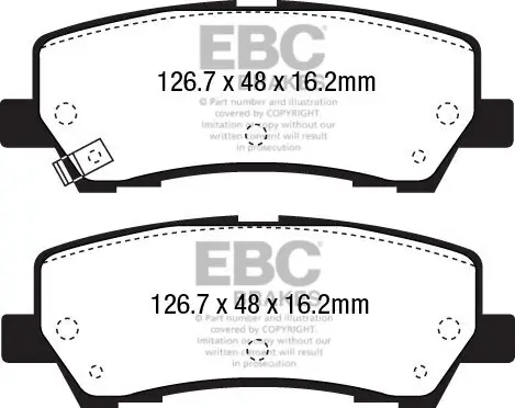 Bremsbelagsatz, Scheibenbremse EBC Brakes DP33043C Bild Bremsbelagsatz, Scheibenbremse EBC Brakes DP33043C