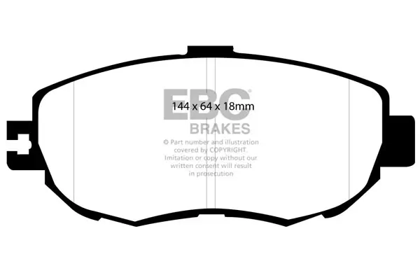 Bremsbelagsatz, Scheibenbremse Vorderachse EBC Brakes DP21006