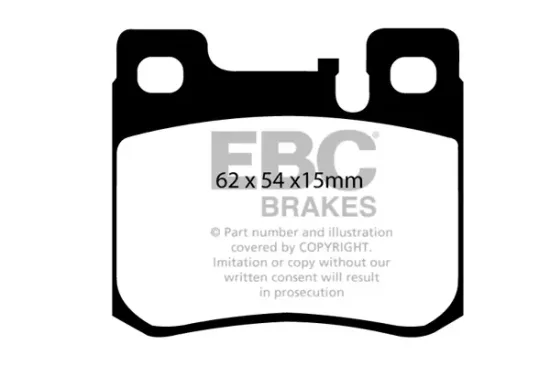 Bremsbelagsatz, Scheibenbremse Hinterachse EBC Brakes DP21026 Bild Bremsbelagsatz, Scheibenbremse Hinterachse EBC Brakes DP21026