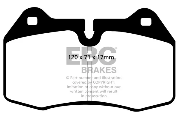 Bremsbelagsatz, Scheibenbremse Vorderachse EBC Brakes DP21032