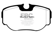 Bremsbelagsatz, Scheibenbremse Hinterachse EBC Brakes DP61038