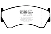 Bremsbelagsatz, Scheibenbremse Vorderachse EBC Brakes DP1044