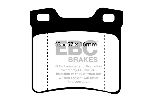 Bremsbelagsatz, Scheibenbremse Hinterachse EBC Brakes DP21048