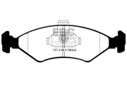 Bremsbelagsatz, Scheibenbremse Vorderachse EBC Brakes DP1051
