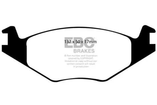 Bremsbelagsatz, Scheibenbremse Vorderachse EBC Brakes DP21084 Bild Bremsbelagsatz, Scheibenbremse Vorderachse EBC Brakes DP21084