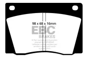 Bremsbelagsatz, Scheibenbremse Vorderachse EBC Brakes DP108