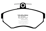 Bremsbelagsatz, Scheibenbremse Vorderachse EBC Brakes DP1113