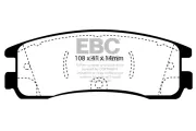 Bremsbelagsatz, Scheibenbremse Hinterachse EBC Brakes DP1122