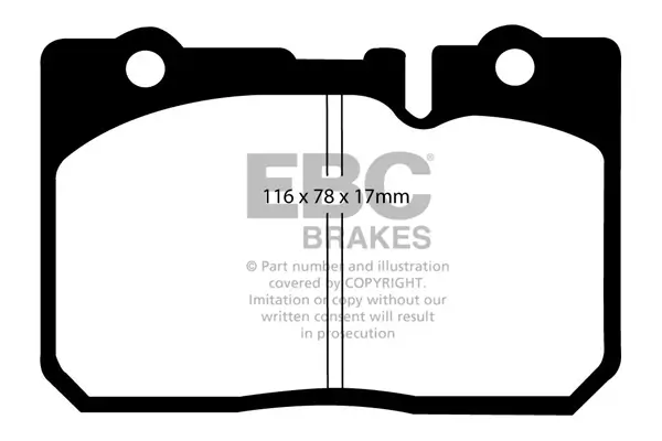 Bremsbelagsatz, Scheibenbremse Vorderachse EBC Brakes DP21154