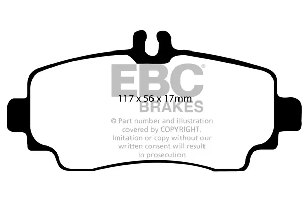 Bremsbelagsatz, Scheibenbremse Vorderachse EBC Brakes DP21170