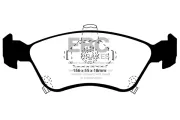 Bremsbelagsatz, Scheibenbremse Vorderachse EBC Brakes DP1171
