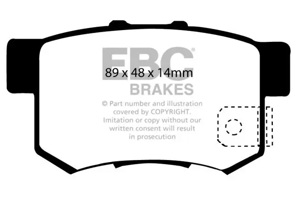 Bremsbelagsatz, Scheibenbremse Hinterachse EBC Brakes DP31193C