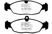 Bremsbelagsatz, Scheibenbremse Hinterachse EBC Brakes DP1198