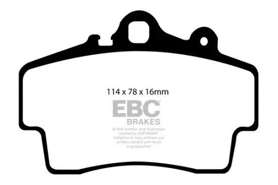 Bremsbelagsatz, Scheibenbremse Vorderachse EBC Brakes DP41207R Bild Bremsbelagsatz, Scheibenbremse Vorderachse EBC Brakes DP41207R