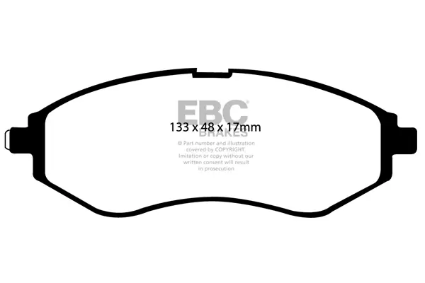 Bremsbelagsatz, Scheibenbremse Vorderachse EBC Brakes DP1213