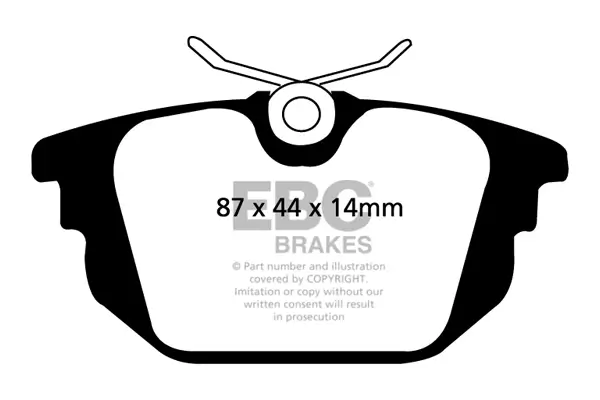 Bremsbelagsatz, Scheibenbremse Hinterachse EBC Brakes DP21214