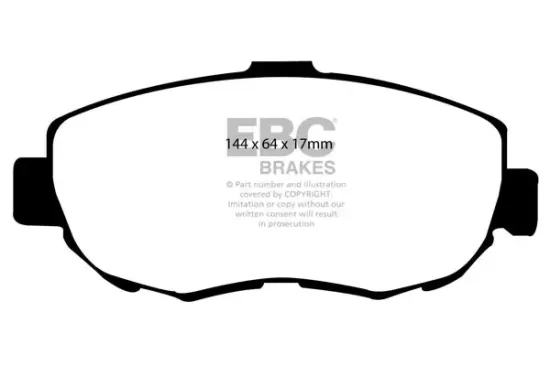 Bremsbelagsatz, Scheibenbremse Vorderachse EBC Brakes DP41223R Bild Bremsbelagsatz, Scheibenbremse Vorderachse EBC Brakes DP41223R