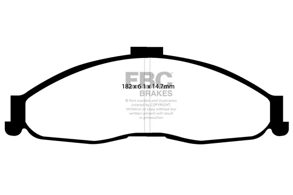 Bremsbelagsatz, Scheibenbremse Vorderachse EBC Brakes DP21239