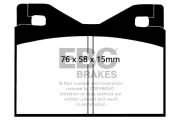 Bremsbelagsatz, Scheibenbremse Vorderachse EBC Brakes DP2126