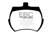 Bremsbelagsatz, Scheibenbremse Vorderachse EBC Brakes DP4127R