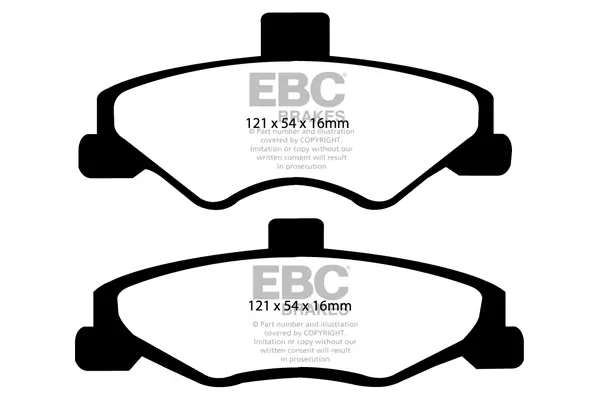 Bremsbelagsatz, Scheibenbremse Hinterachse EBC Brakes DP41323R
