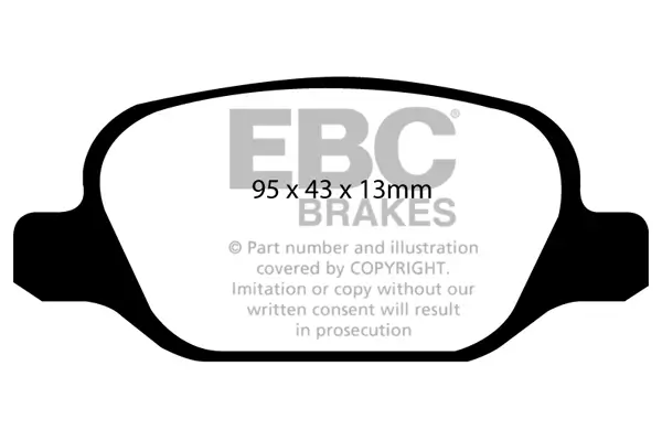Bremsbelagsatz, Scheibenbremse Hinterachse EBC Brakes DP21338