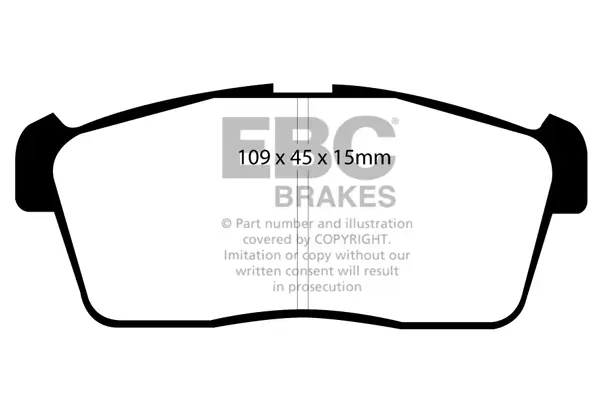 Bremsbelagsatz, Scheibenbremse Vorderachse EBC Brakes DP1344