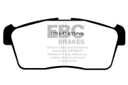 Bremsbelagsatz, Scheibenbremse Vorderachse EBC Brakes DP1344