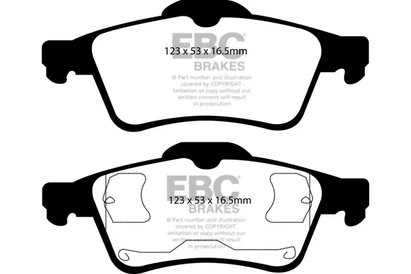 Bremsbelagsatz, Scheibenbremse Hinterachse EBC Brakes DP31354C