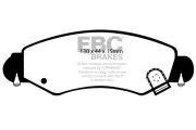 Bremsbelagsatz, Scheibenbremse Vorderachse EBC Brakes DP1361