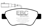 Bremsbelagsatz, Scheibenbremse Vorderachse EBC Brakes DP1384