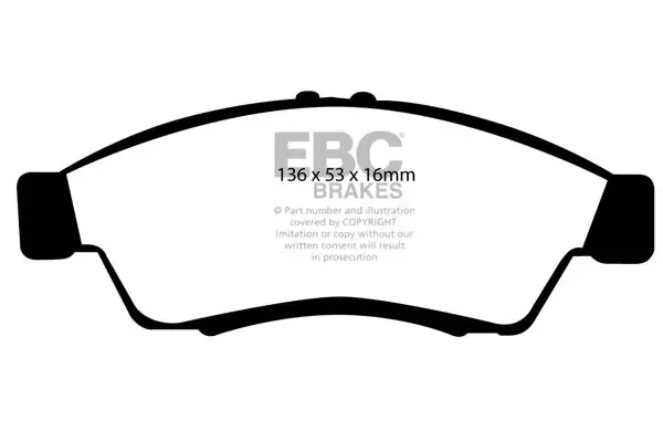 Bremsbelagsatz, Scheibenbremse Vorderachse EBC Brakes DP21390