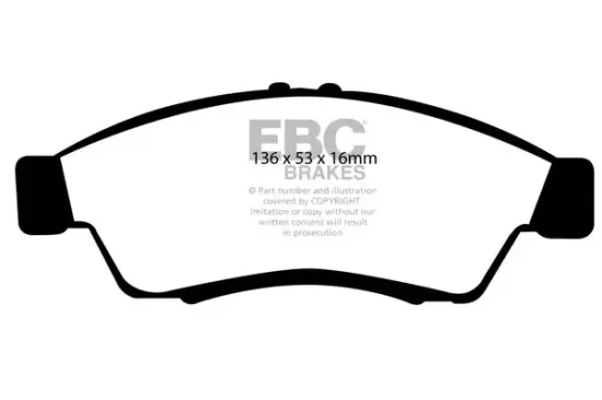 Bremsbelagsatz, Scheibenbremse Vorderachse EBC Brakes DP21390 Bild Bremsbelagsatz, Scheibenbremse Vorderachse EBC Brakes DP21390
