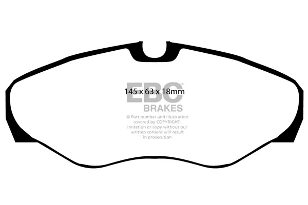 Bremsbelagsatz, Scheibenbremse Vorderachse EBC Brakes DP1393