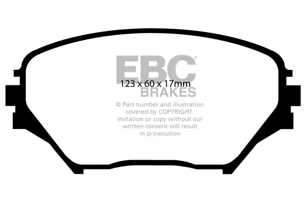 Bremsbelagsatz, Scheibenbremse Vorderachse EBC Brakes DP61402