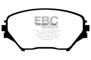 Bremsbelagsatz, Scheibenbremse Vorderachse EBC Brakes DP61402
