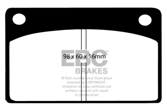 Bremsbelagsatz, Scheibenbremse Vorderachse EBC Brakes DP4143R Bild Bremsbelagsatz, Scheibenbremse Vorderachse EBC Brakes DP4143R