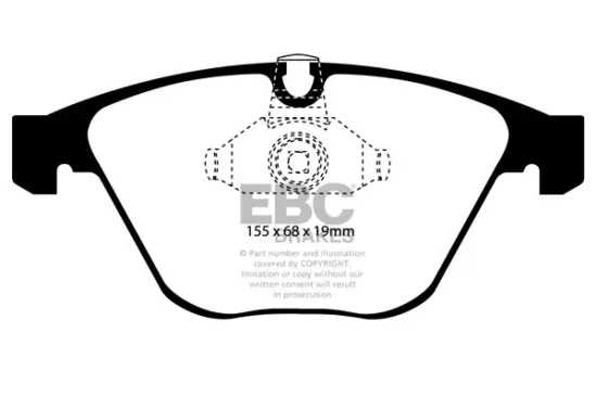 Bremsbelagsatz, Scheibenbremse Vorderachse EBC Brakes DP41449R Bild Bremsbelagsatz, Scheibenbremse Vorderachse EBC Brakes DP41449R