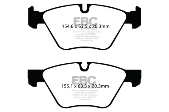 Bremsbelagsatz, Scheibenbremse Vorderachse EBC Brakes DP41493R Bild Bremsbelagsatz, Scheibenbremse Vorderachse EBC Brakes DP41493R