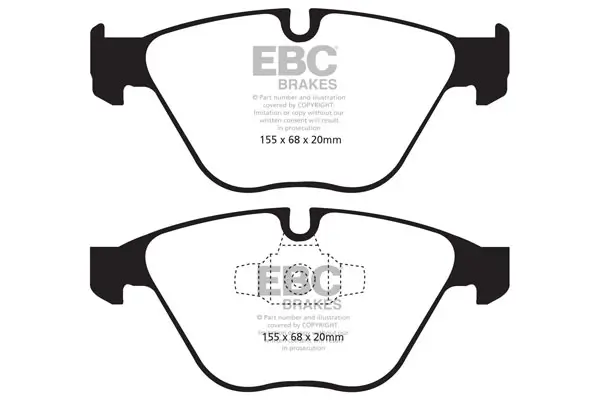 Bremsbelagsatz, Scheibenbremse Vorderachse EBC Brakes DP41512R