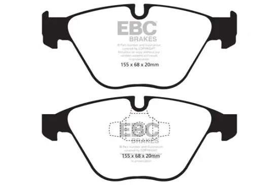 Bremsbelagsatz, Scheibenbremse Vorderachse EBC Brakes DP41512R Bild Bremsbelagsatz, Scheibenbremse Vorderachse EBC Brakes DP41512R