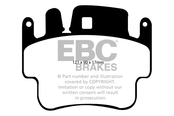 Bremsbelagsatz, Scheibenbremse Hinterachse EBC Brakes DP51514NDX