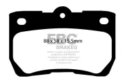 Bremsbelagsatz, Scheibenbremse Hinterachse EBC Brakes DP31586C
