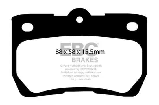 Bremsbelagsatz, Scheibenbremse Hinterachse EBC Brakes DP31586C Bild Bremsbelagsatz, Scheibenbremse Hinterachse EBC Brakes DP31586C