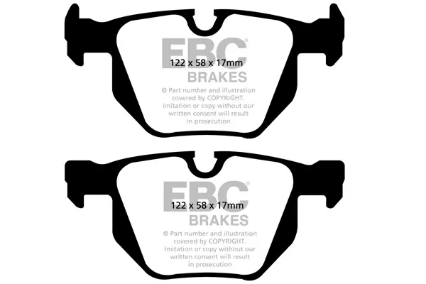 Bremsbelagsatz, Scheibenbremse Hinterachse EBC Brakes DP41588R