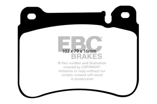 Bremsbelagsatz, Scheibenbremse Vorderachse EBC Brakes DP31590C Bild Bremsbelagsatz, Scheibenbremse Vorderachse EBC Brakes DP31590C