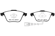 Bremsbelagsatz, Scheibenbremse Vorderachse EBC Brakes DP1594